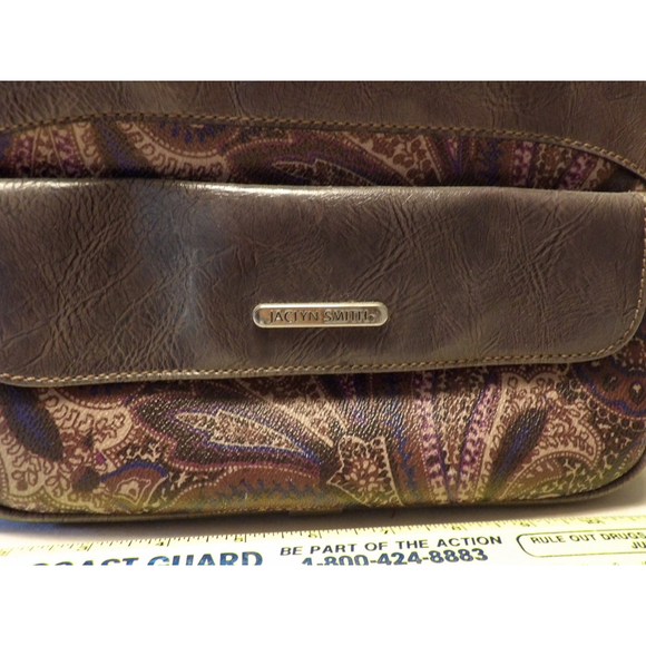 Jaclyn Smith Handbags - Women's Jaclyn Smith Brown Paisley Satchel Bag Medium
